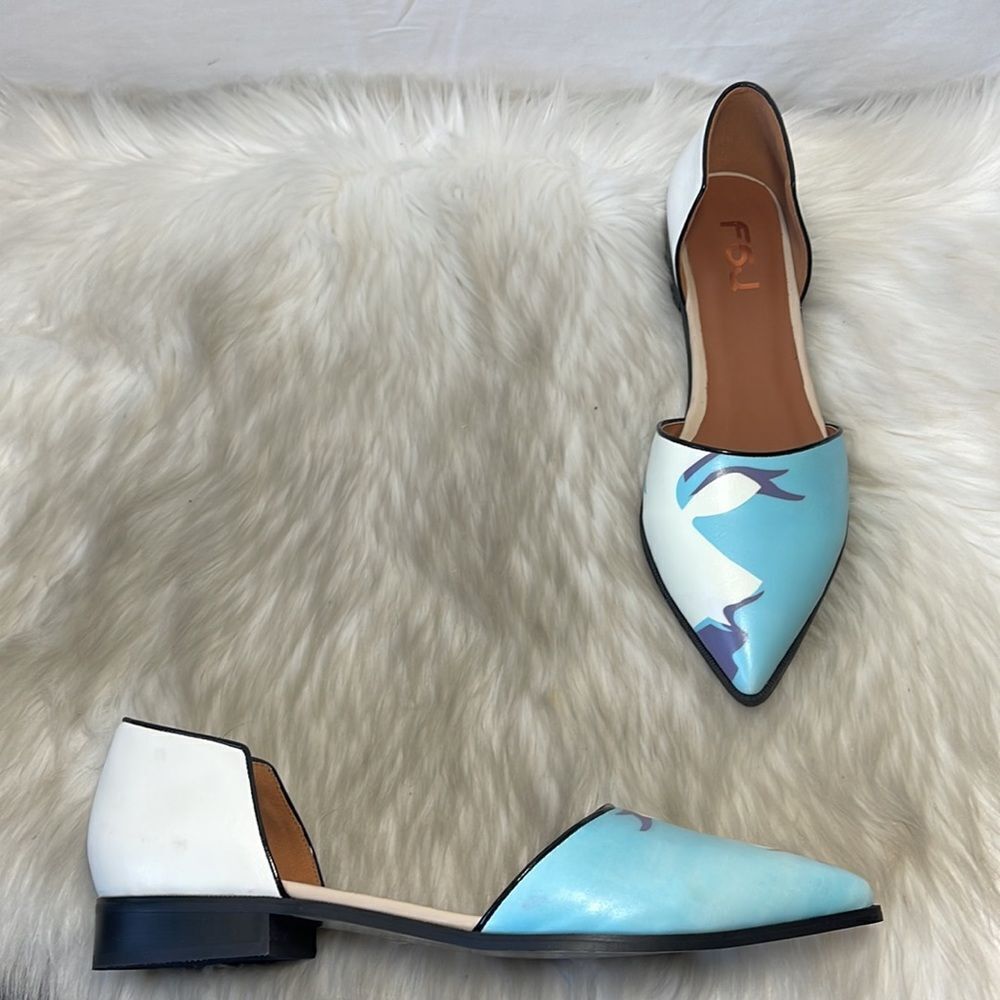 FSJ Double D'Orsay Pointy Toe Pump Style Shoes Sz 13